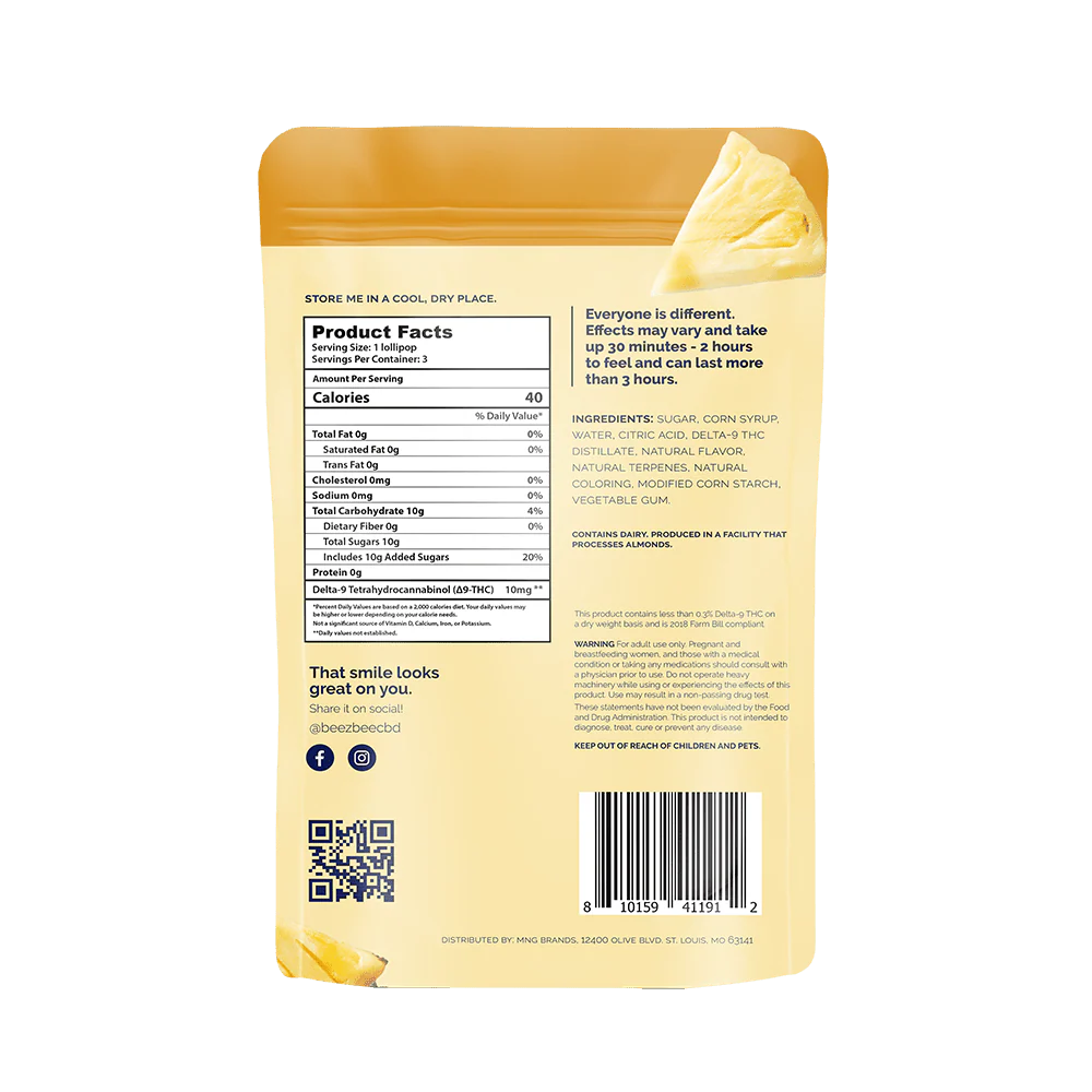BZB 10mg THC Terpene Lollipops 3 pack - Image 3