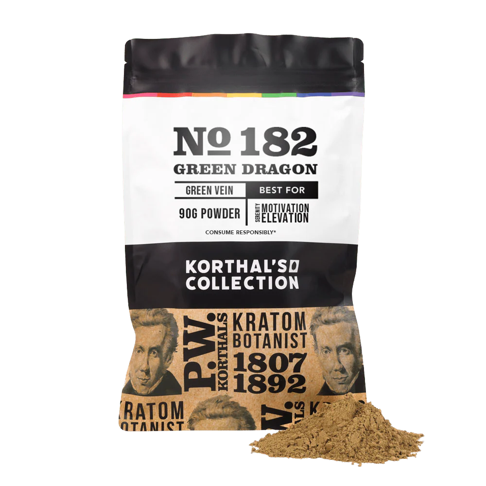 No 182 Green Dragon Kratom Powder - Image 3
