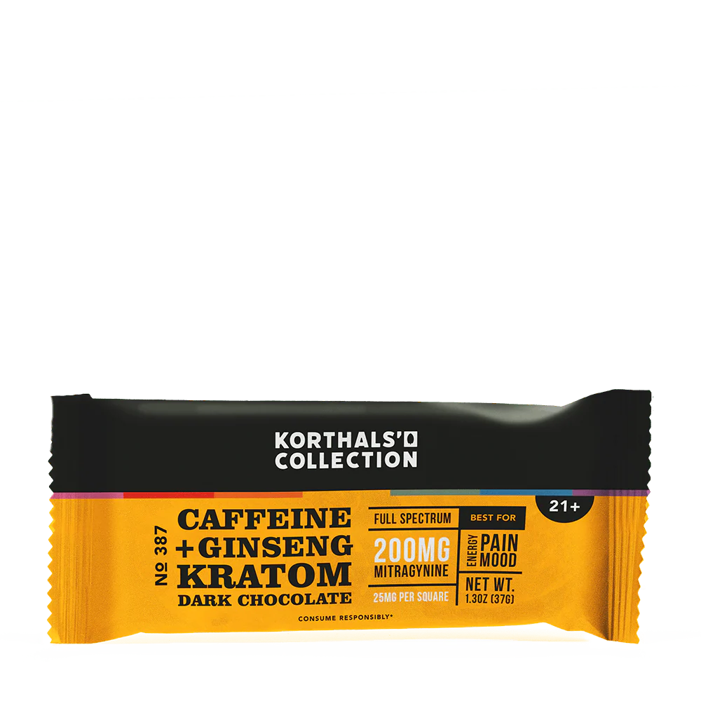 No 387 Caffeine + Ginseng Kratom Chocolate Bar - Image 4