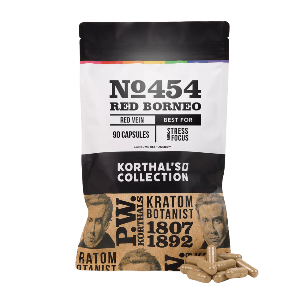 No 454 Red Borneo Kratom Capsules - Image 3