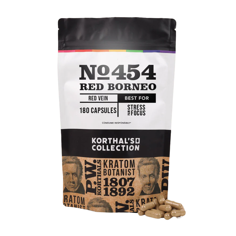 No 454 Red Borneo Kratom Capsules - Image 4