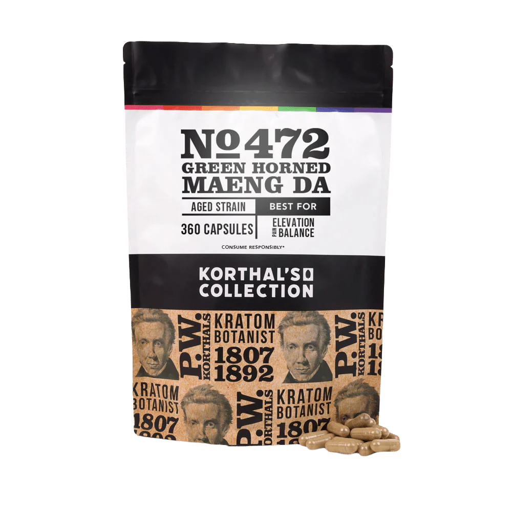 No 472 Green Horned Maeng Da Kratom Capsules - Image 5