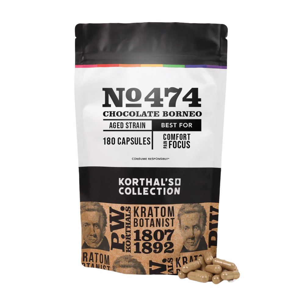 No 474 Chocolate Borneo Kratom Capsules - Image 4