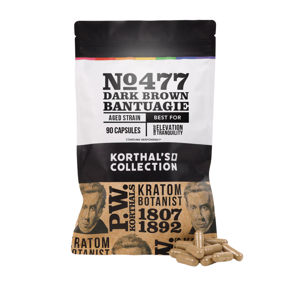 No 477 Dark Brown Bantuagie Kratom Capsules - Image 3