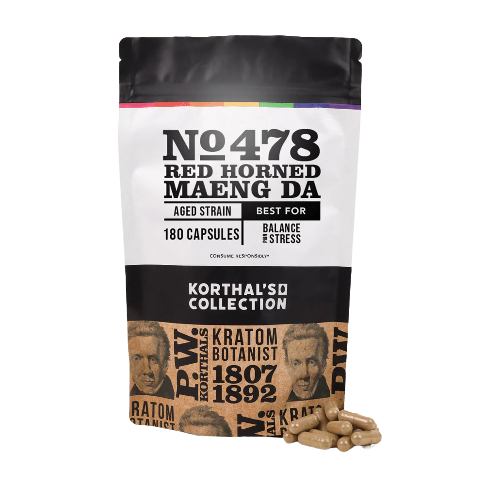 No 478 Red Horned Maeng Da Kratom Capsules - Image 4
