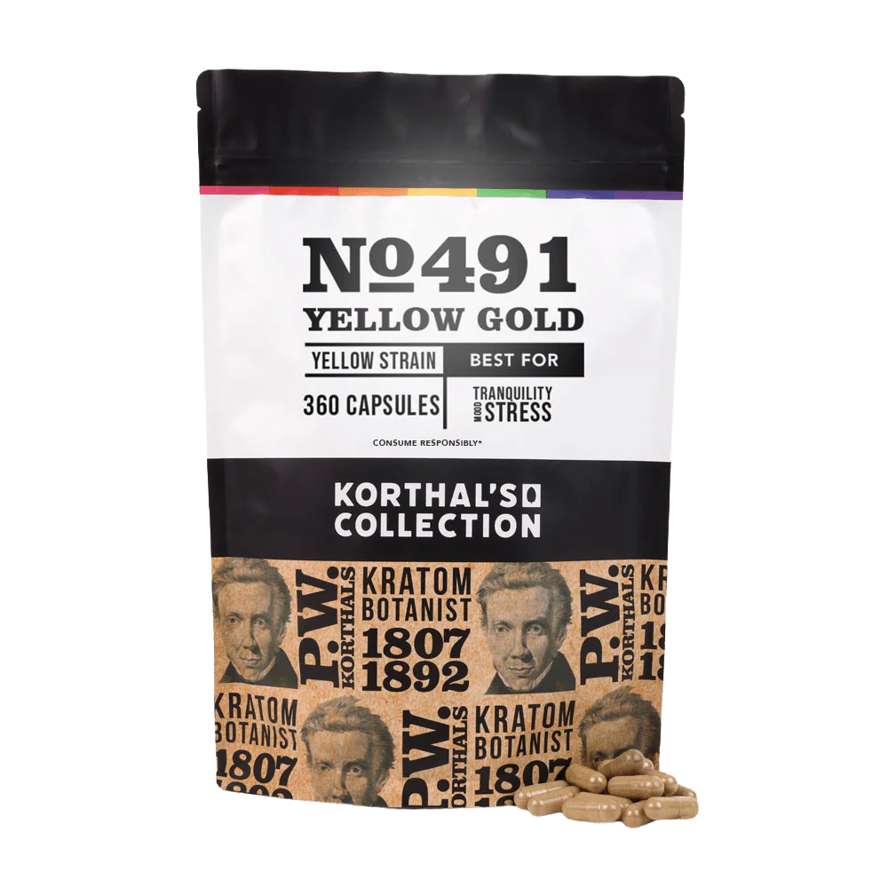 No 491 Yellow Gold Kratom Capsules - Image 5