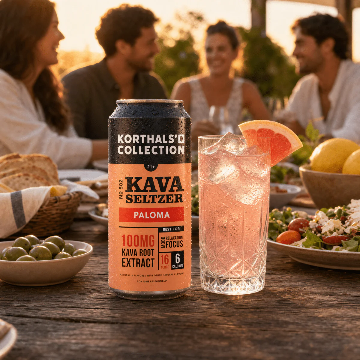 No 502 Kava Seltzer Paloma 16oz - 4 pack - Image 7