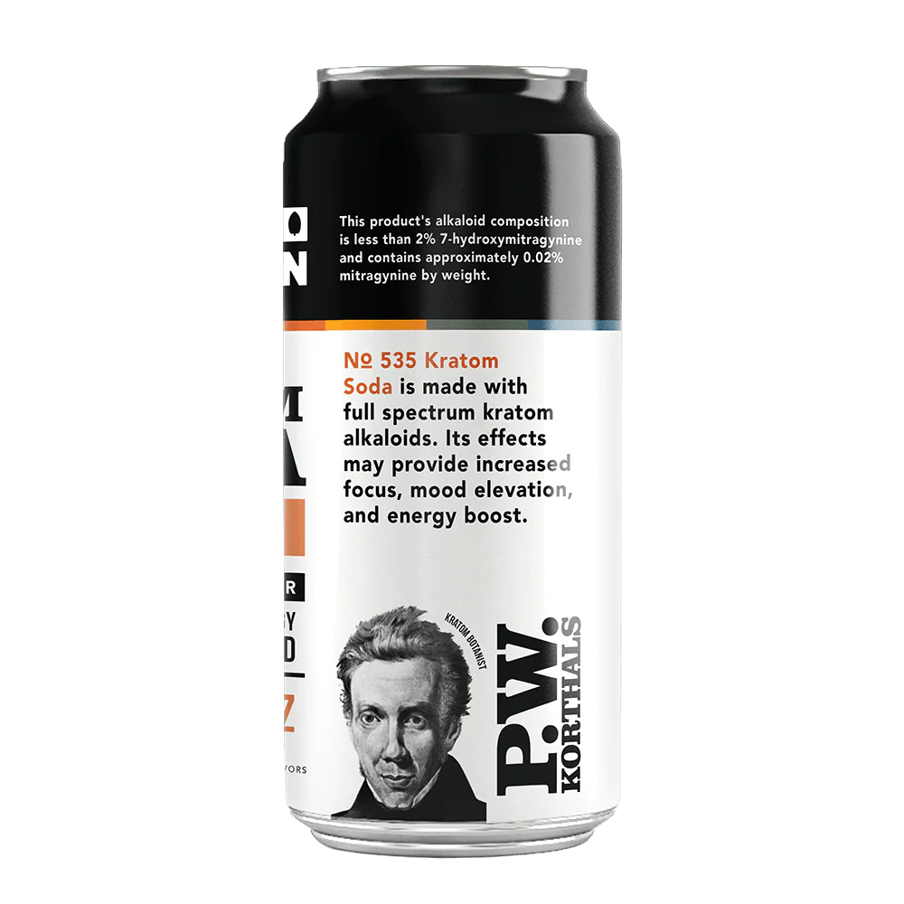 No. 535 Kratom Soda - Orange, 4 Pack - Image 3